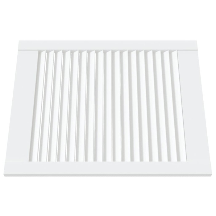 Vrata za omarico z letvicami 4 kosi bela 61,5x49,4 cm borovina